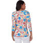 Plus Size Hearts of Palm Always Be My Navy Watercolor Floral Tee - image 2