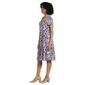Petite Sami & Jo Short Sleeve Textured Jacquard Seamed Dress - image 3
