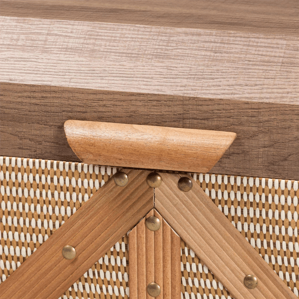 Baxton Studio Kande Woven Exterior Storage Trunk