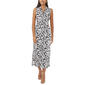 Womens MSK Sleeveless Print Half Zip Neck Maxi Dress - image 1