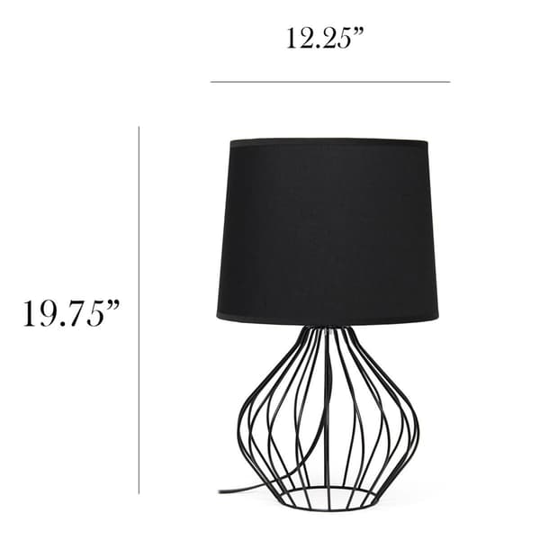 Simple Designs Geometrically Wired Table Lamp