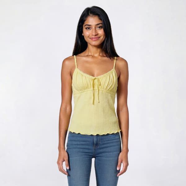 Juniors Madden Girl Ruch Pull Thru Tank Top - image 