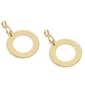 Steve Madden Signature Logo Circle Drop Earrings - image 2