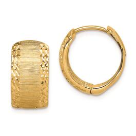 Gold Classics&#40;tm&#41; 14kt. Gold Textured Hoop Earrings