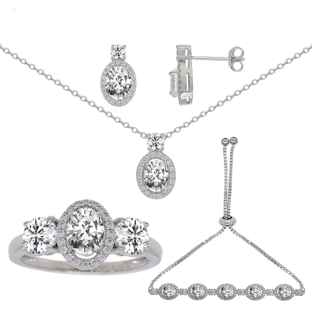 Gianni Argento Lab Created Sapphire 4pc. Necklace Set