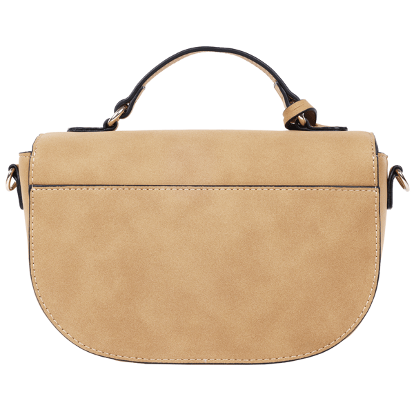True Religion Trapunto Logo Suede Flap Crossbody