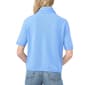 Womens Cece Short Sleeve Ascot Tie Neck Button Front Cardigan - image 2