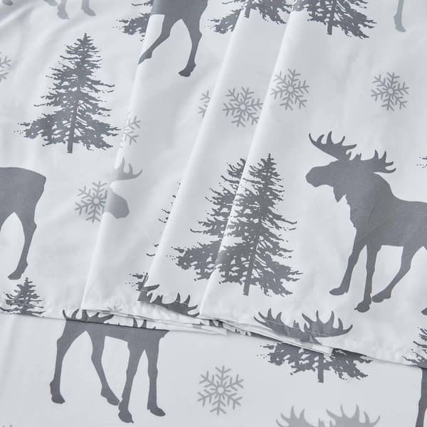 FreshFolds Mountain Ridge Moose Microfiber Sheet Set