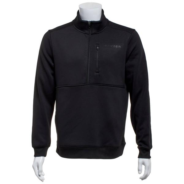 Mens Spyder Textured Bonded Fleece 1/4 Zip - image 