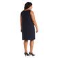 Plus Size R&M Richards Embellished Sheer Jacket Shift Dress - image 5