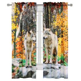 Habitat Photo Reel Wolves Curtain Panel Pair
