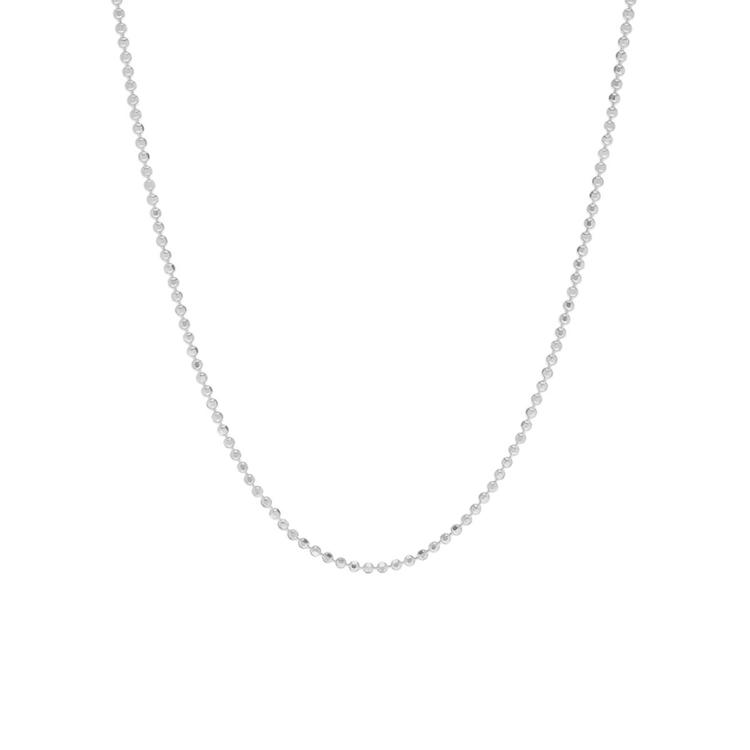 20in. Sterling Silver Bead Chain Necklace