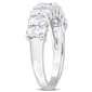 Sterling Silver 1 5/8ctw. White Moissanite Anniversary Band - image 3