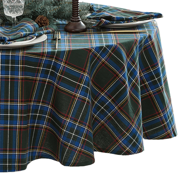 Threadmade Stowe Tartan Holiday Plaid Tablecloth
