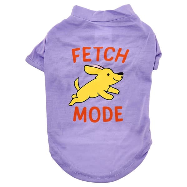 American Pet Place Fetch Mode Pet Graphic T-shirt - image 