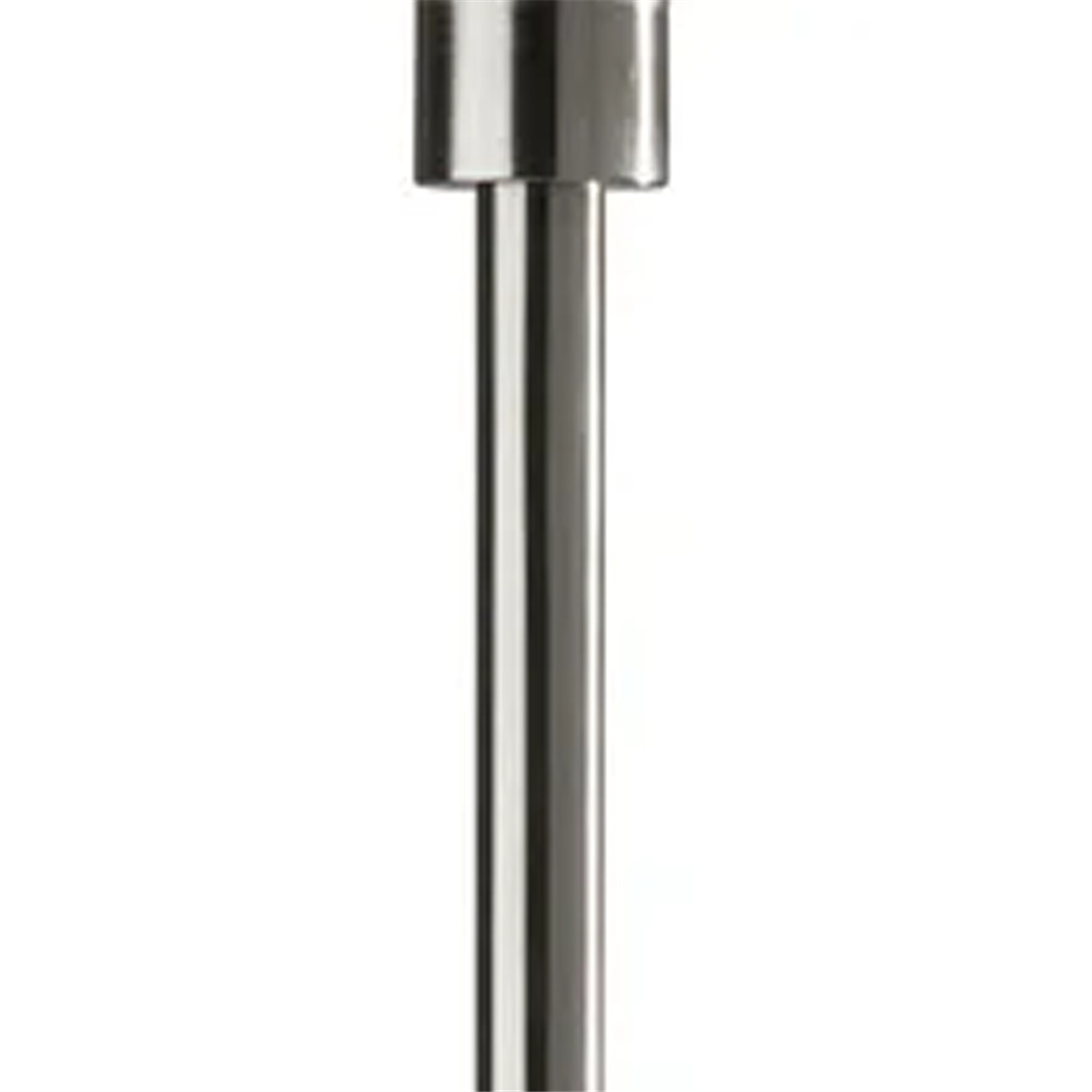 HomeRoots 71in. Silver LED Torchiere Floor Lamp With Glass Shade