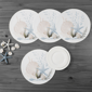 Avanti Starfish Woven Braided Round Placemats - Set of 4 - image 3