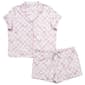 Womens Laura Ashley® Short Sleeve Scallop Shells Pajamas Set - image 2
