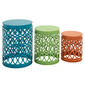 9th &amp; Pike(R) Multi-Colored Round Metal Accent Table - image 1