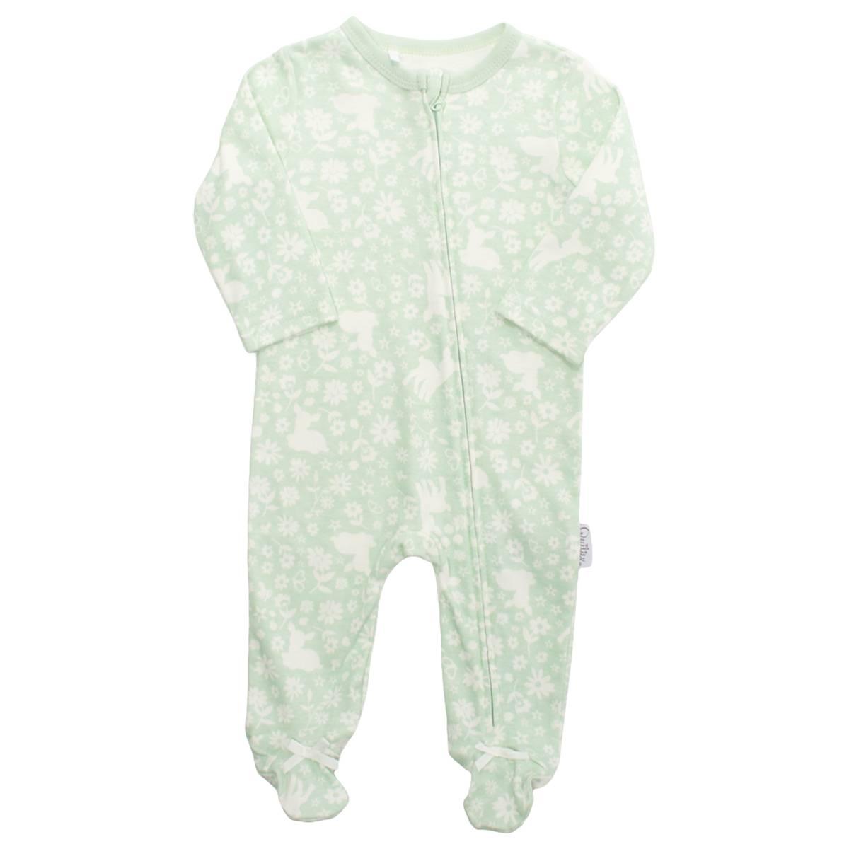 Baby Girl (NB-9M) Quiltex Woodland Basic Sleep N Play Sleeper