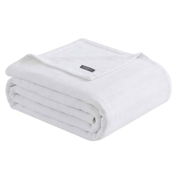 Eddie Bauer Variegated Weave Stripe Blanket - image 