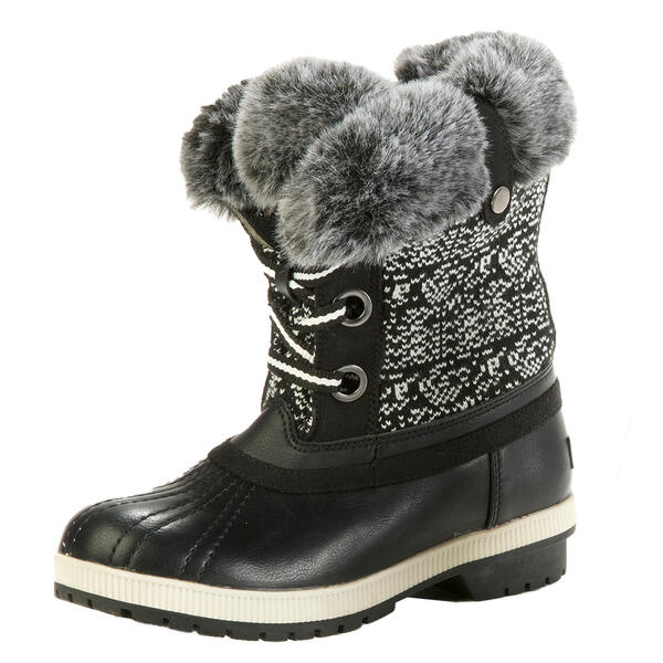 Womens London Fog Milly Mid Calf Duck Boots - Black/Multi - image 