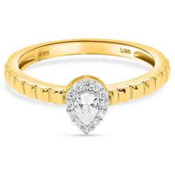 Nova Star® 1/5ctw. Pear & Round Lab-Grown Diamond Promise Ring