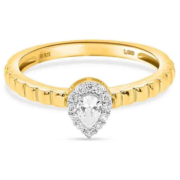 Nova Star® 1/5ctw. Pear & Round Lab-Grown Diamond Promise Ring