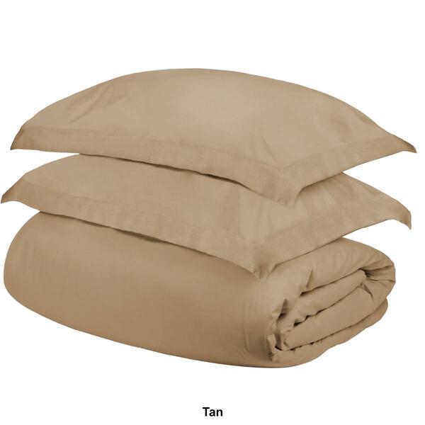Superior 400 Thread Count Solid Egyptian Cotton Duvet Cover Set