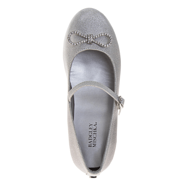 Little Girls Badgley Mischka® Glitter Mary Jane Dress Pumps