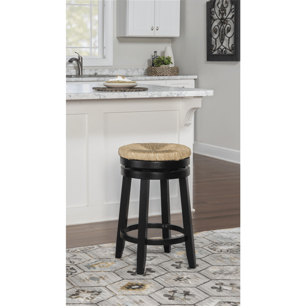Linon Home Decor Maya Black Counter Stool