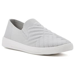 Womens White Mountain Until Slip-On Knit Fashion Sneakers