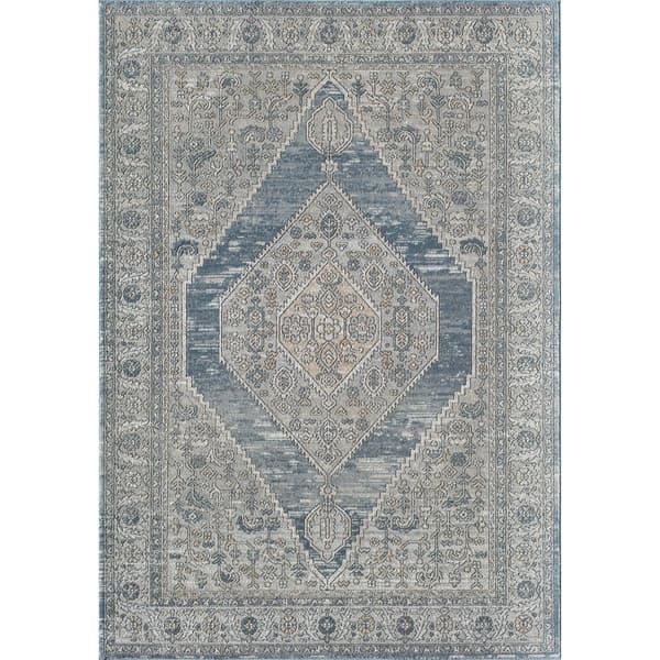 Rugs America(tm) Milford Stonewash Transitional Vintage Area Rug