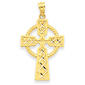 Unisex Gold Classics&#40;tm&#41; Yellow Gold Celtic Cross Pendant - image 1