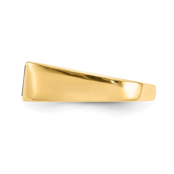 Mens Gentlemens Classics&#8482; 14kt. Gold Onyx & Diamond Accent Ring