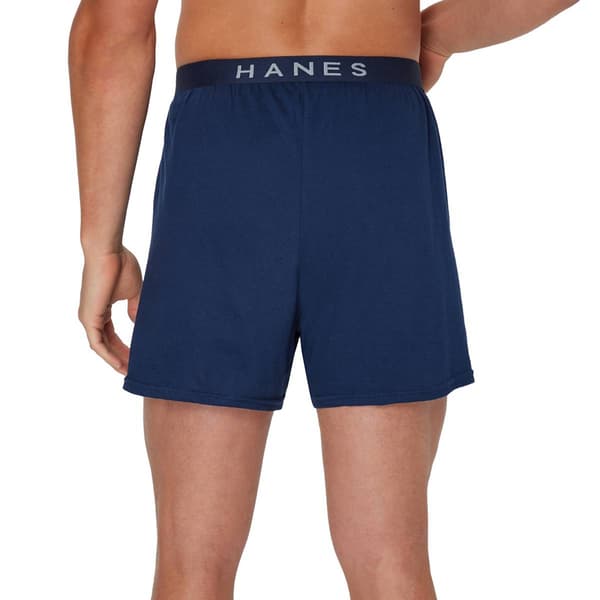 Mens Hanes Ultimate® Core 4pk. Boxers - Blue/Grey