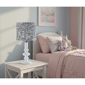 Adesso Ambrose Table Lamp with Pleated Navy/White Fabric Shade - image 3