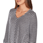 Petite Ruby Rd. Must Haves I Roll Tab Sleeve Stripe Blouse - image 5