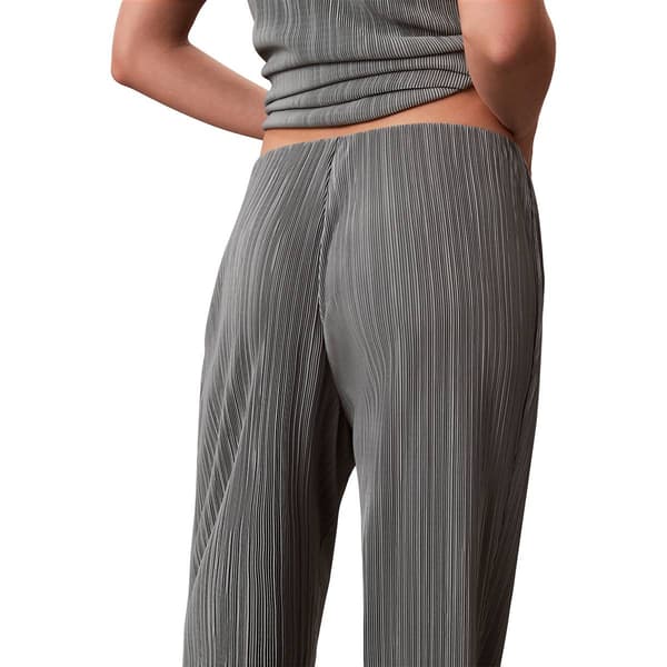 Womens Calvin Klein Pull On Pleated Straight Leg Pants
