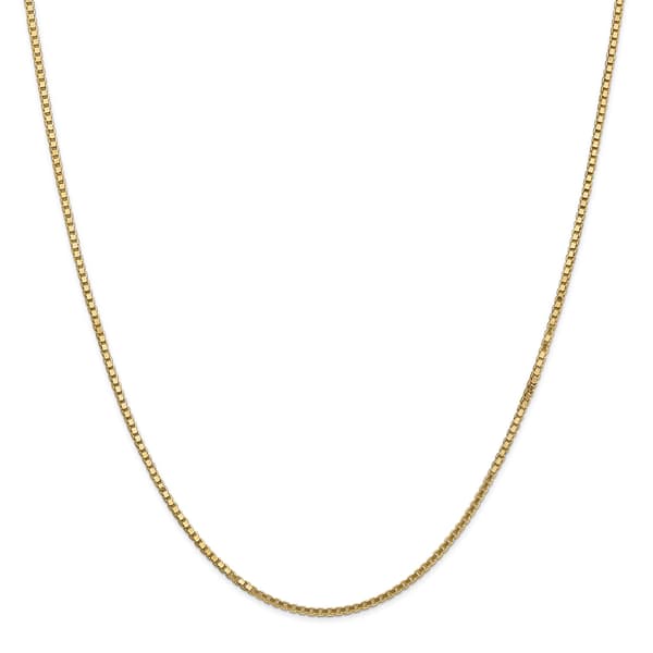 Gold Classics(tm) 1.5mm. 14kt. Gold Box Chain Necklace - image 