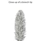 Puleo International 7ft. Pre-Lit Flocked Pencil Christmas Tree - image 6