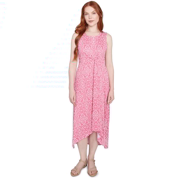 Womens Ruby Rd. Sleeveless Side Cinch High Low Dress