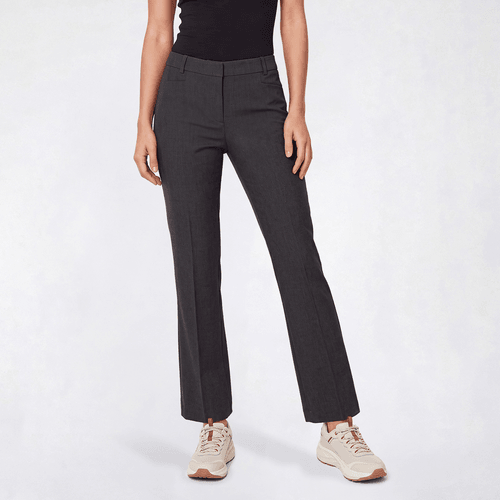 Womens DKNY Sullivan Slash Pocket Flare Pants - Charcoal