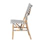 Baxton Studio Shai French Grey & White Weaving Bistro Chair - image 4