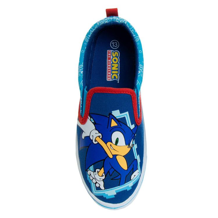 Big Boys Sonic the Hedgehog Slip-On Canvas Fashion Sneakers