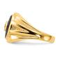 Mens Gentlemens Classics&#8482; 14kt. Gold Onyx & Middle Diamond Ring - image 3