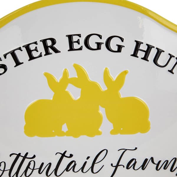 Northlight Seasonal Easter Egg Hunt Vintage-Style Metal Wall Sign
