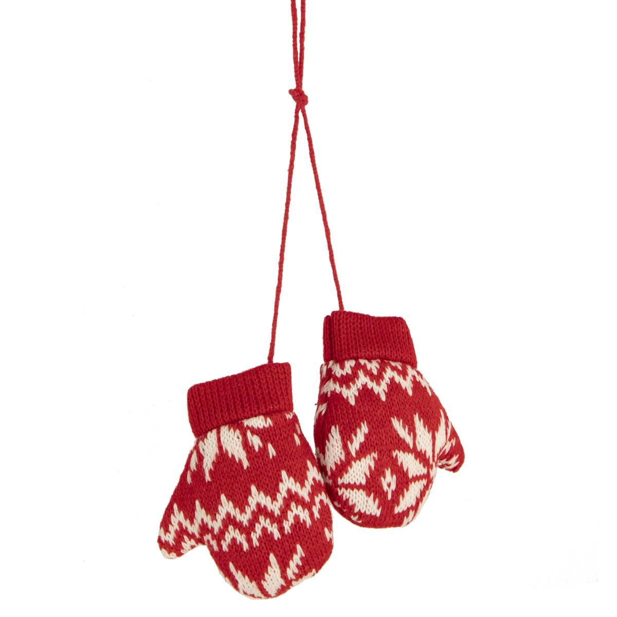 Northlight Seasonal 4in. Nordic Knit Mittens Christmas...