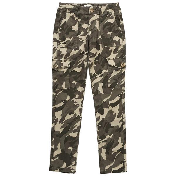 Girls &#40;7-14&#41; YMI&#40;R&#41; 1 Button Skinny Cargo Pants - Camouflage - image 