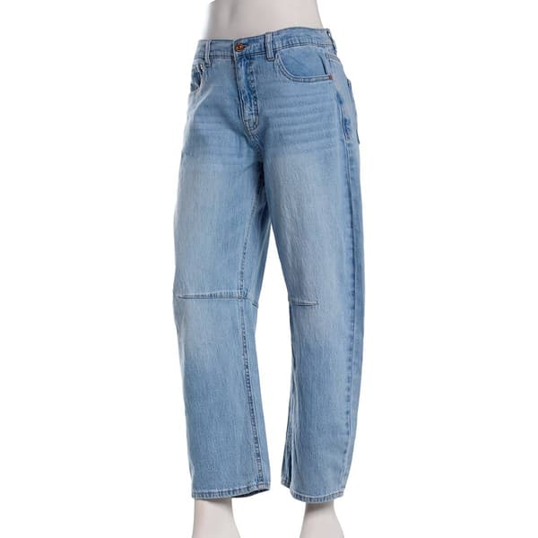 Juniors Wallflower Fearless Curvy Barrel Jeans - image 